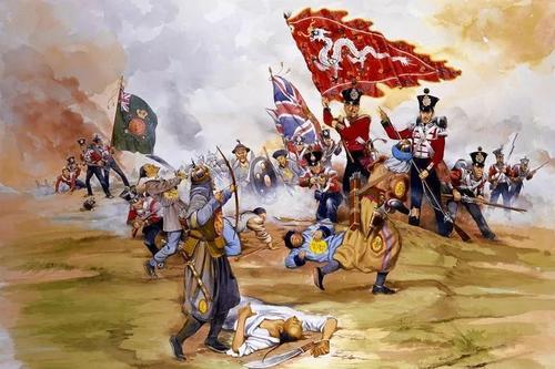 第一次鸦片战争英军图片