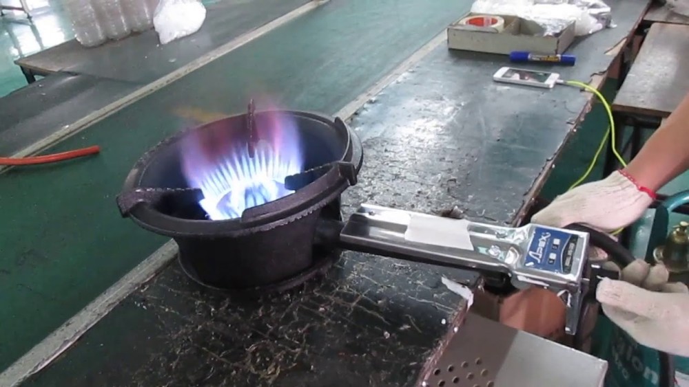 这是一个125,000 btu的炒锅燃烧器