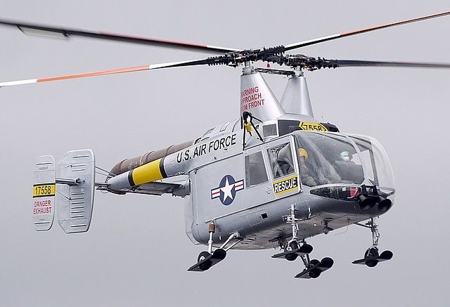 美国卡曼hh-43直升机,德国工程师设计,丑陋但非常好用