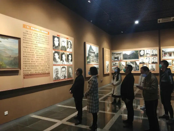 调研组来到贺州市钟山县英家中共广西省工委历史博物馆和钟山县华商
