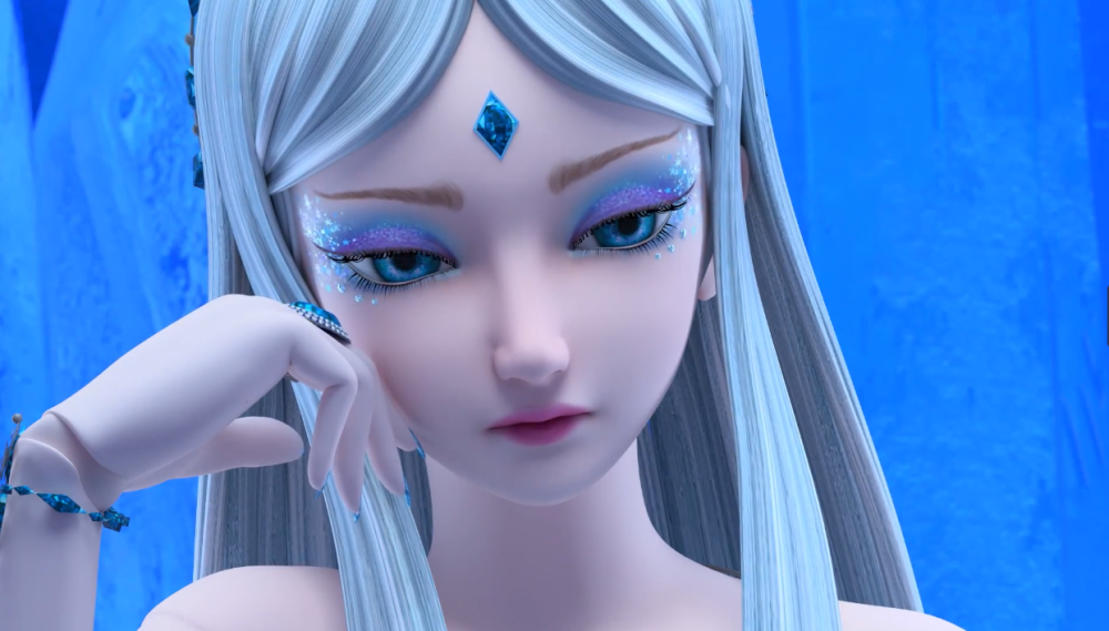 叶罗丽官方发布冰公主新模嘴巴设计有更改眼神变化成女王