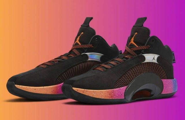 airjordan35新配色曝光黑鞋身搭配洛杉矶日落主题