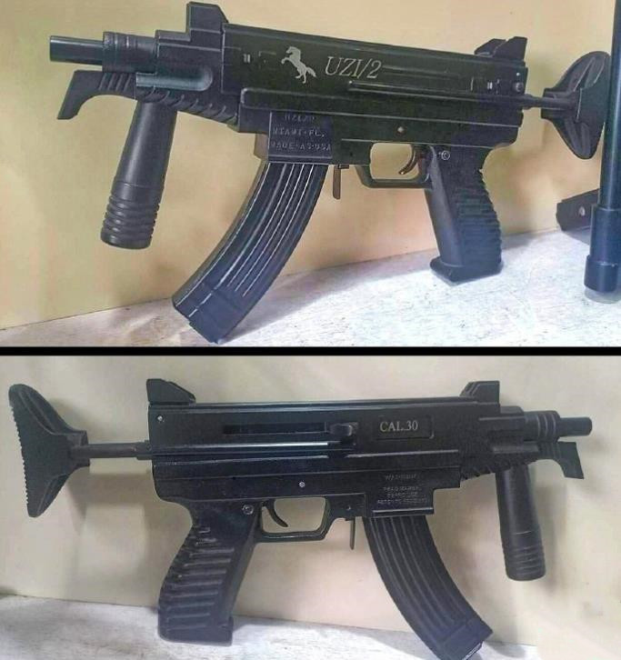 达拉村改造的uzi/2冲锋枪,ak套壳可还行?