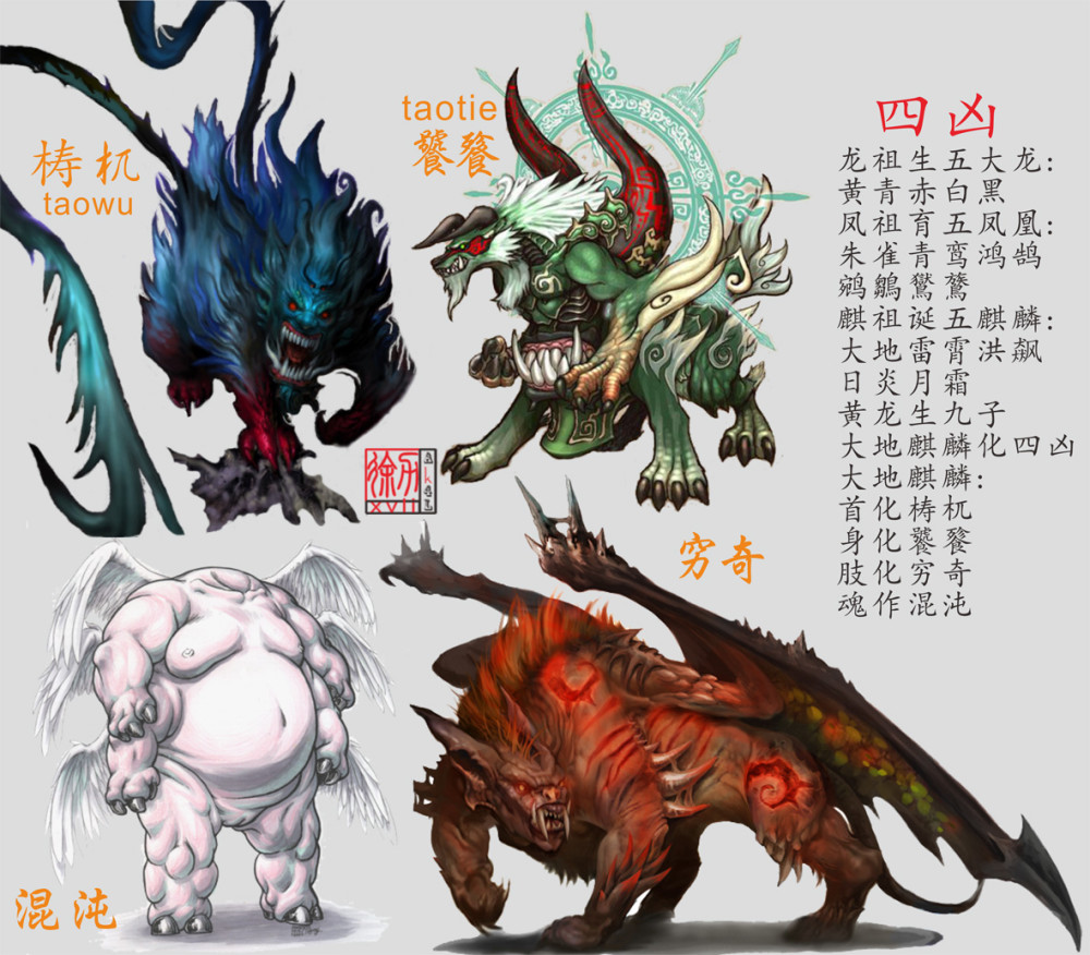 上古四大凶兽 谁的实力排第一 腾讯新闻