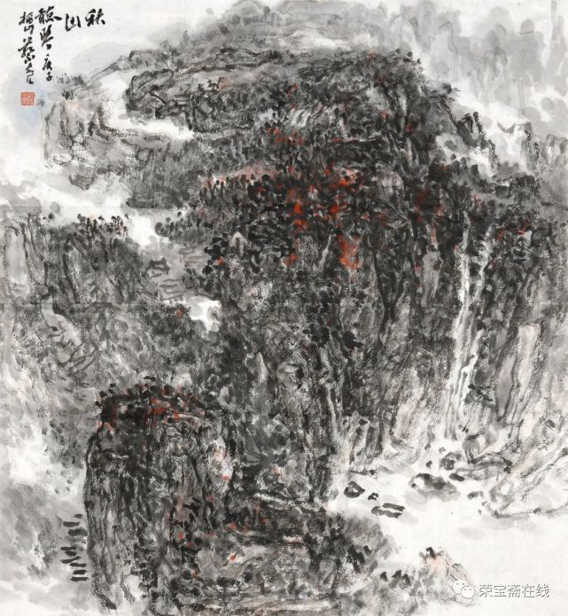 静逸萧散 古淡深醇|栖山蔡亮山水画艺术品读