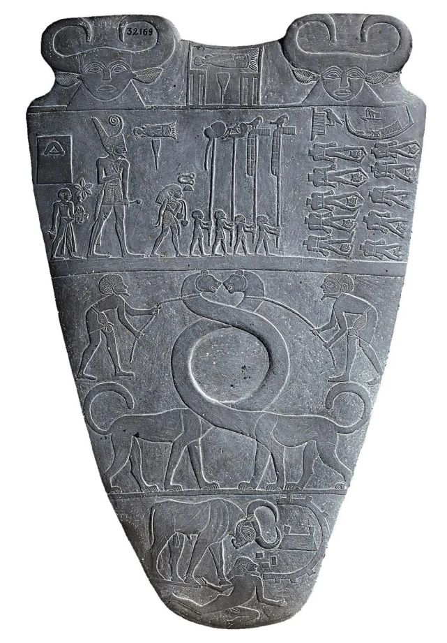 《纳美尔法老石板二》纳美尔王朝(埃及)-雕塑作品欣赏(四十四)