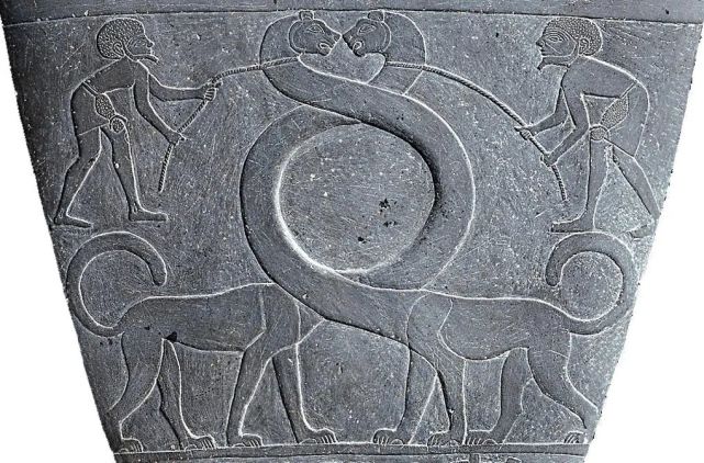 《纳美尔法老石板二》纳美尔王朝(埃及)-雕塑作品欣赏(四十四)