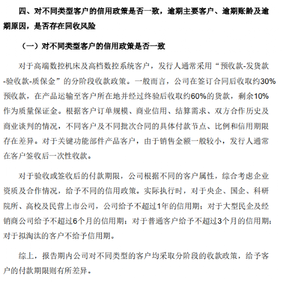 科德数控IPO：应收账款激增 收款政策形同虚