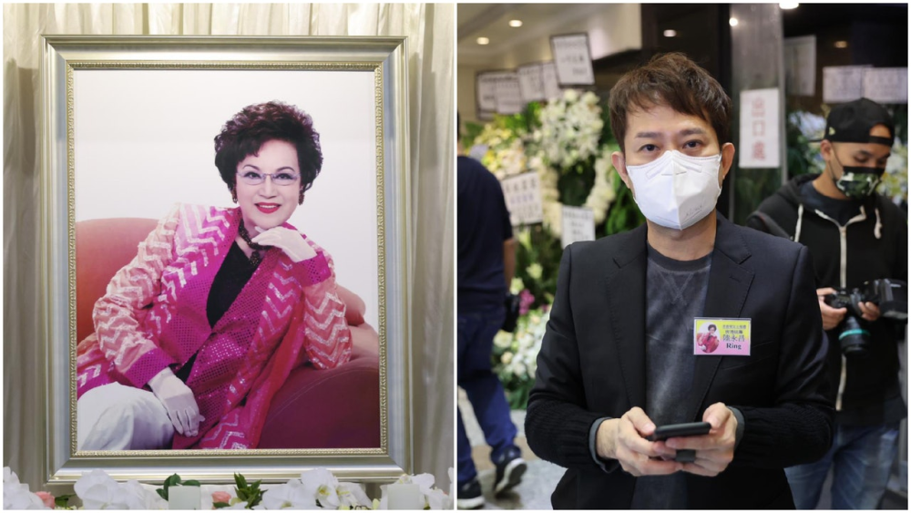 李香琴设灵84岁谢贤第一个抵达灵堂神情哀戚戴墨镜难掩悲伤