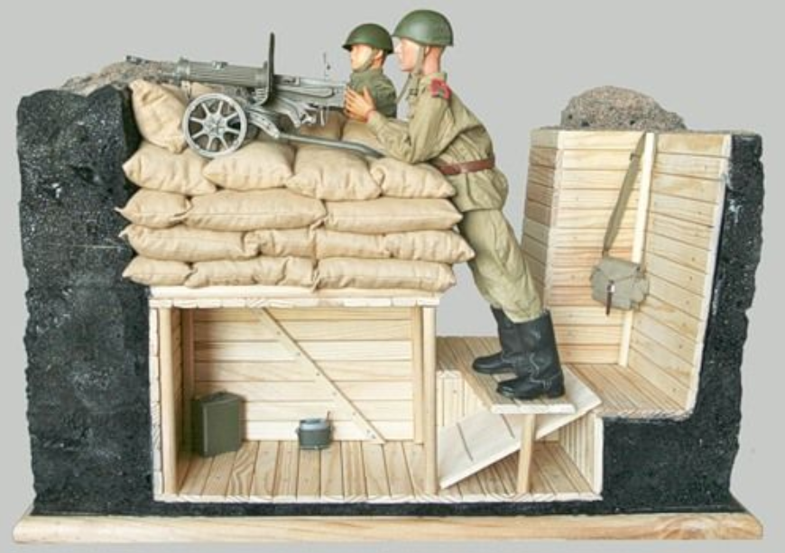 二战时的机枪战壕模型三,山崎大队能有多快?