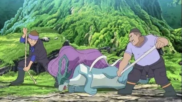 被网捉住的水君把传说宝可梦的面子都丢尽了