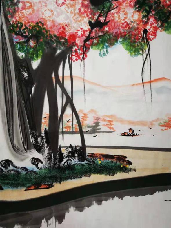 中国菩提树皴法创始人罗清元菩提是我的生命它以融入我的血液