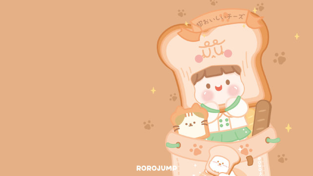 ipad电脑壁纸插画壁纸无水印画师rorojump肉肉酱6767