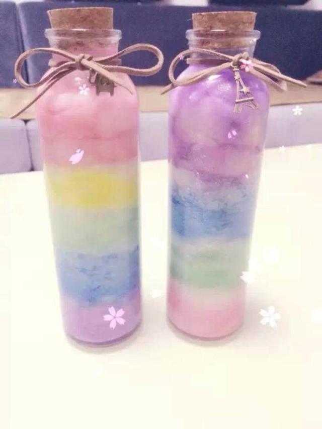 十二星座专属梦幻星空瓶,狮子座是粉红甜心,白羊座是七彩彩虹!