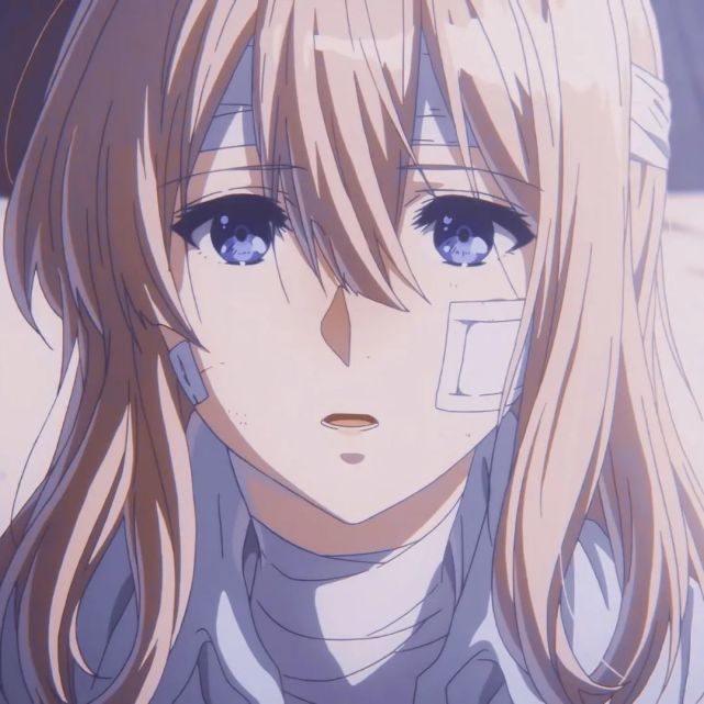 第150期动漫女头紫罗兰永恒花园无水印紫色系女生头像