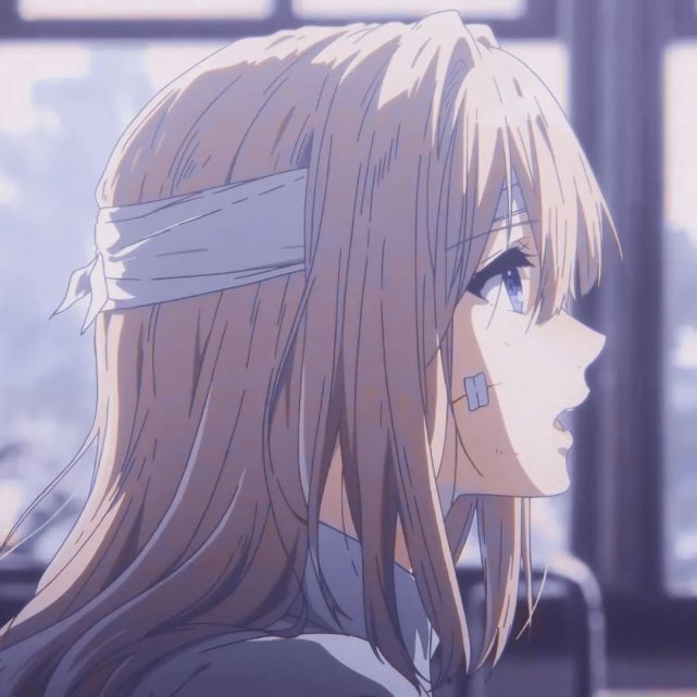 第150期动漫女头紫罗兰永恒花园无水印紫色系女生头像