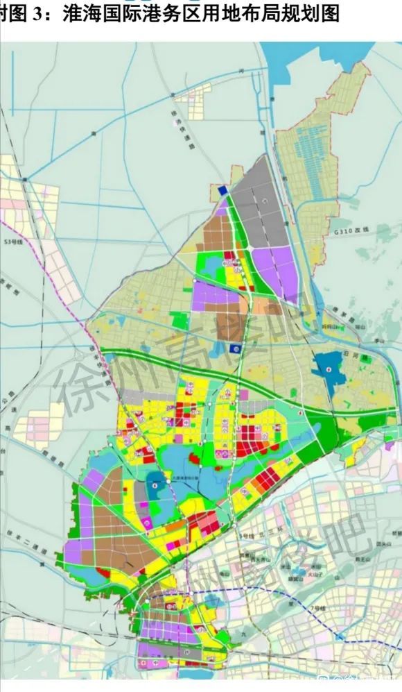 而公布的徐州市十四五规划中,提出要建港务区新城(陆港