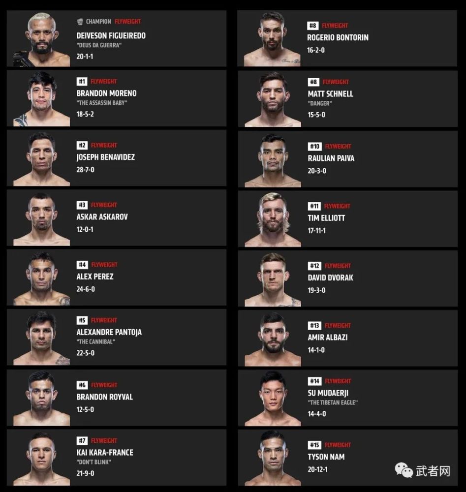 苏木达尔基进入ufc官方排名蝇量级第14位