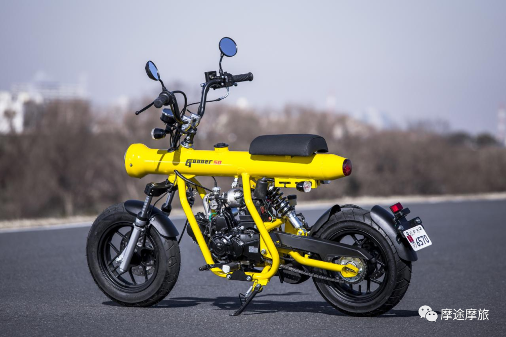 来自泰国的50cc火箭筒,迷你小钢炮gunner摩托细节!