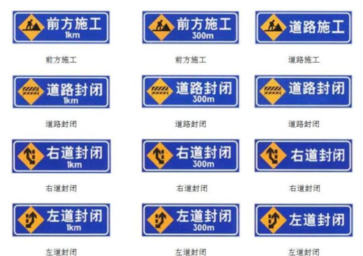 各种交通标线:禁令标线,警告标线,指示标线.