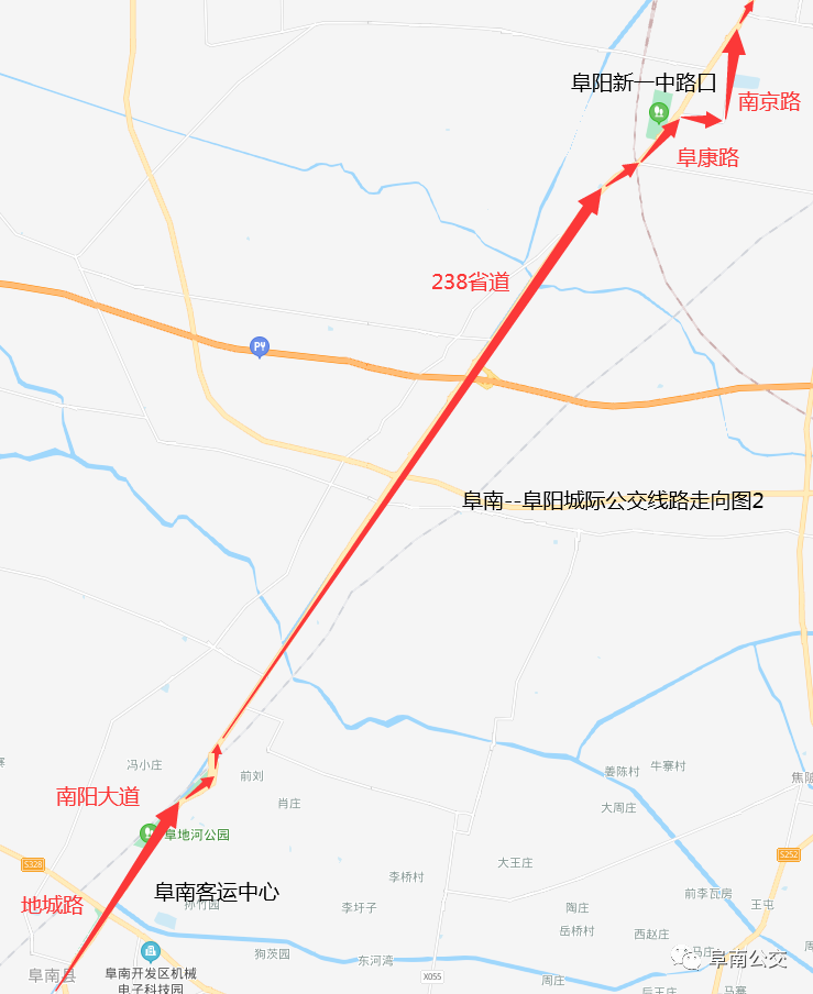 阜南城乡公交线路图图片