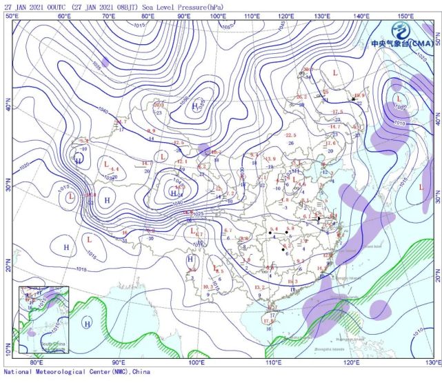 【海豚天氣】1月27日