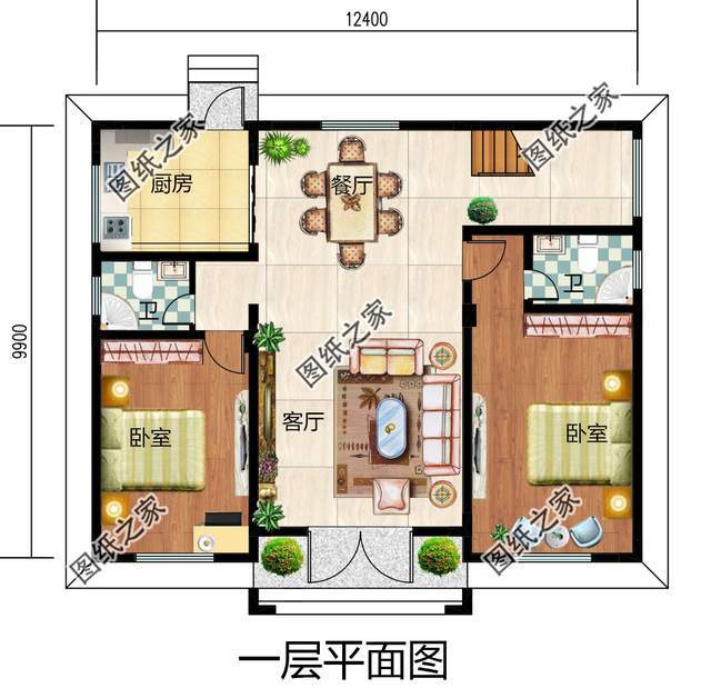 1210米農村普通建房圖紙四平八穩宅基地是這尺寸的趕快來看看吧