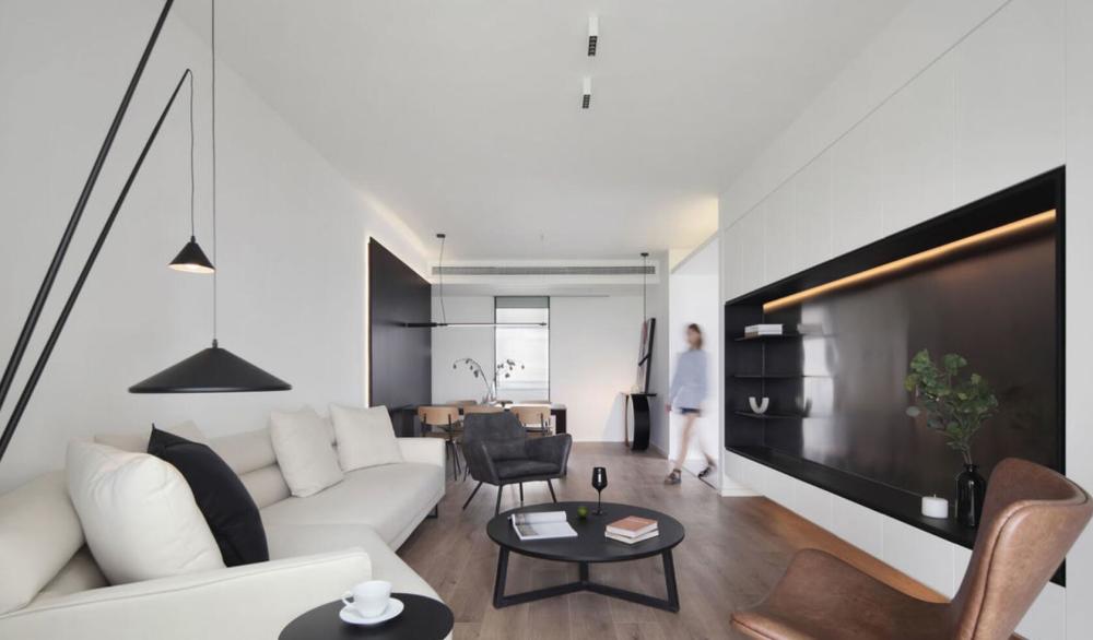 吊顶不设造型墙面大量留白看了他家才知道现代风这么美