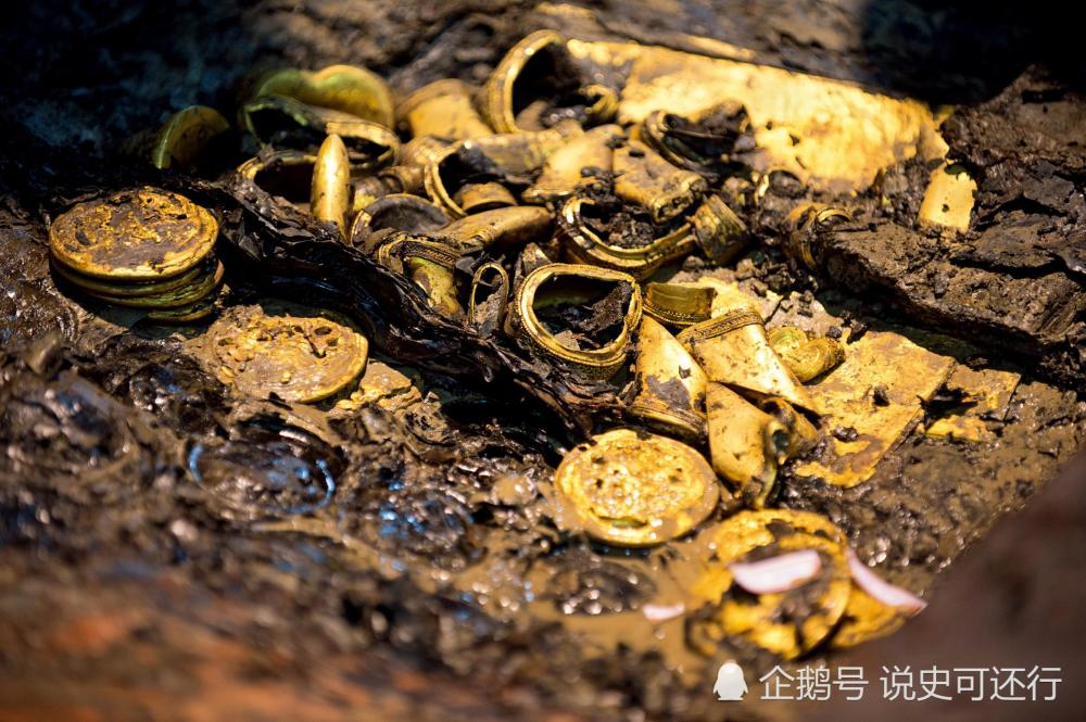 养眼的金器文物海昏侯墓太绝了出土的马蹄金和麟趾金精美又稀少