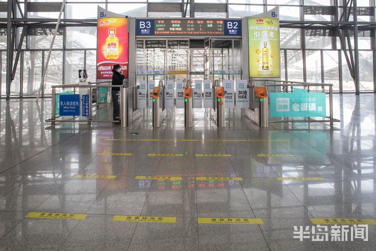 春运启幕前青岛北站比较静