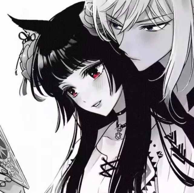 黑白情头精选黑白情侣头像