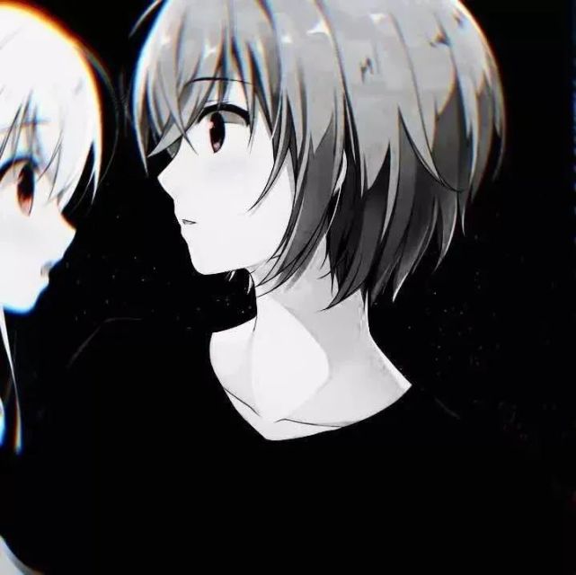 黑白情头精选黑白情侣头像