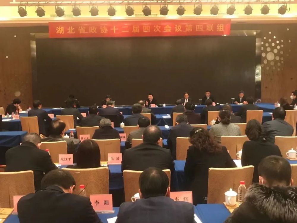 2021湖北两会尔肯江吐拉洪参加省政协联组讨论