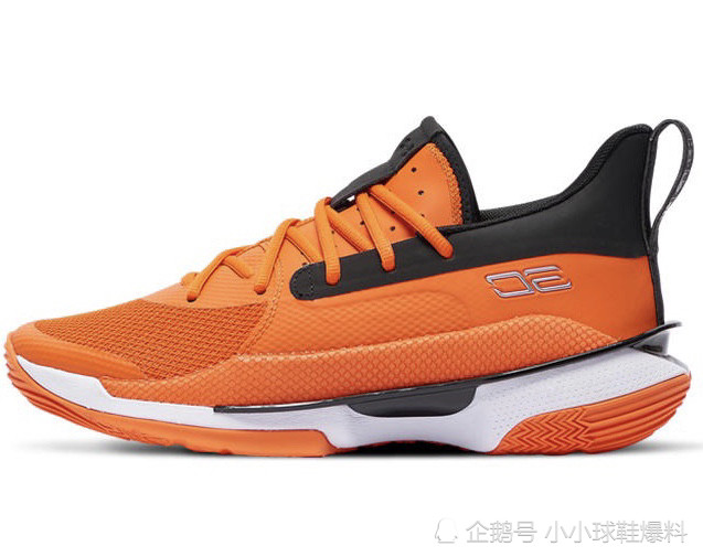 curry7电光橙新配色升级过缓震的库里第7代战靴