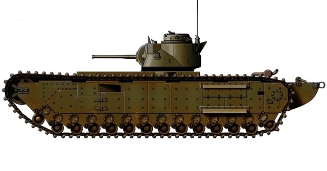 英国a20步兵坦克马蒂尔达与丘吉尔步兵坦克的结合体