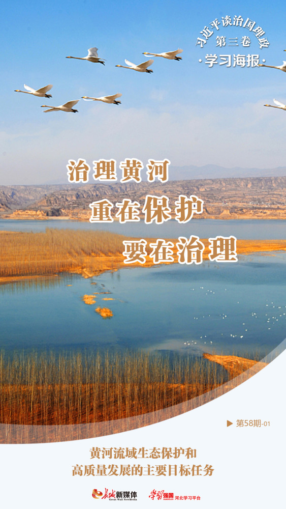 学习海报(58)丨黄河流域生态保护和高质量发展的主要目标任务