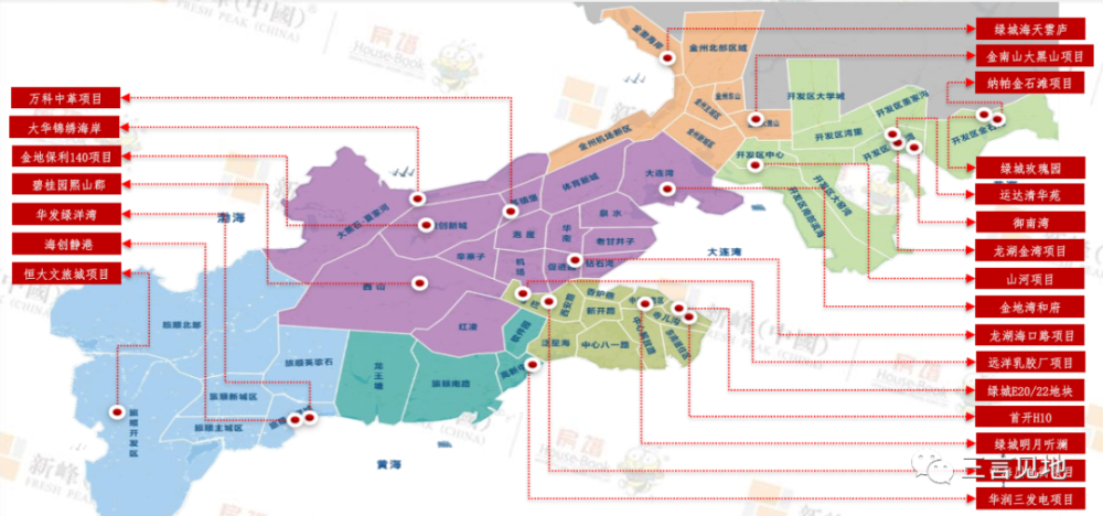 2021大连新房都在哪1月楼盘地图发布涉百盘最新价格及待售住宅地块