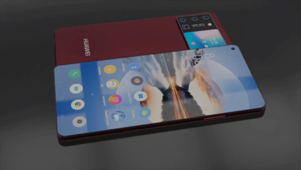 华为mate50概念图1亿像素4摄鸿蒙os正反双屏尤其耀眼