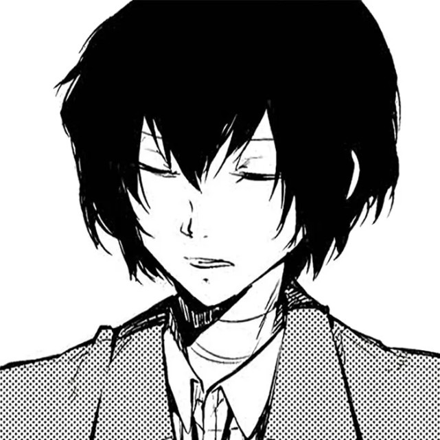 黑白动漫男头文豪野犬头像