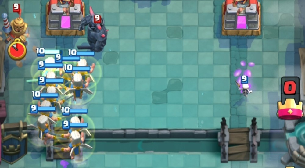 皇室战争:如果骷髅召唤里出来的是骷髅巨人,会是怎样的情景?