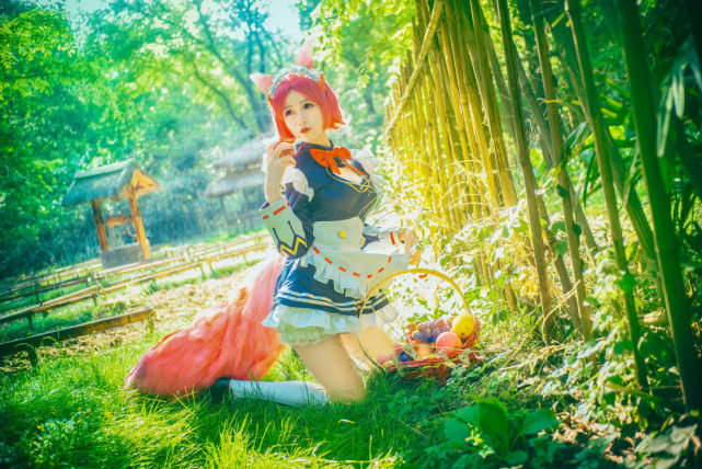 王者荣耀妲己cosplay陪你玩