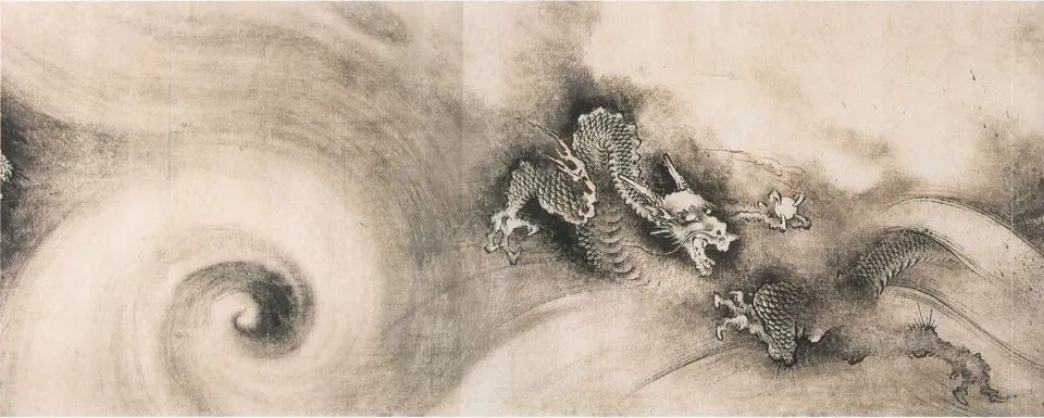 中国古典绘画经典南宋陈容《九龙图》