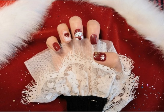 牛年美甲就是要牛气哄哄小牛造型软萌可爱还显手白