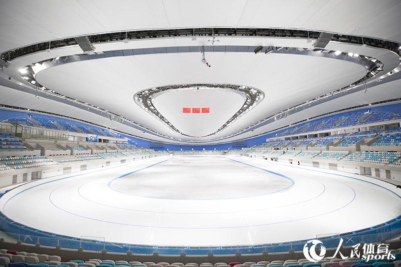 高清国家速滑馆完成首次制冰以充足准备迎接测试赛