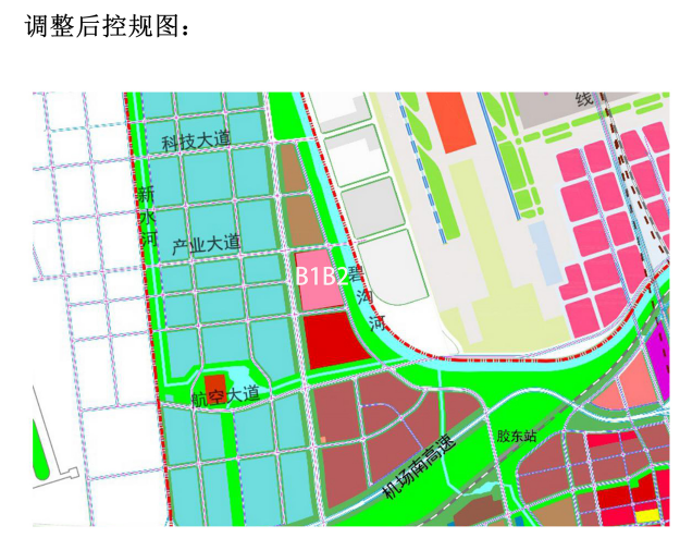 近日,《胶州市临空经济核心区控规管理单元规划》lk0204-01地块控制性