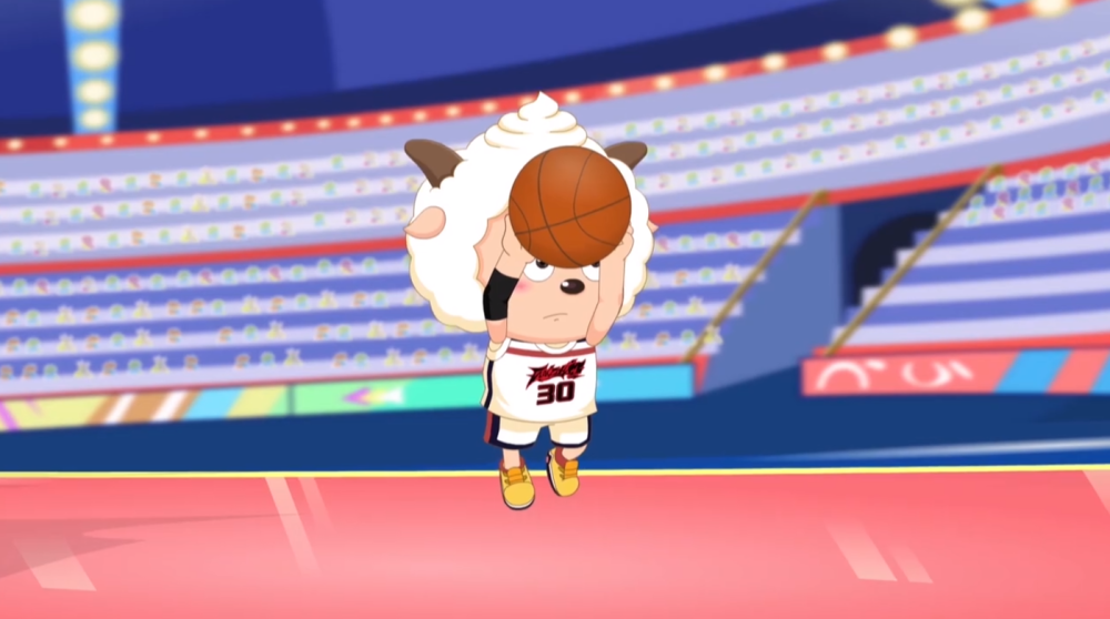 喜羊羊之筐出胜利懒羊羊成获胜关键超神三分宛如三井寿附体