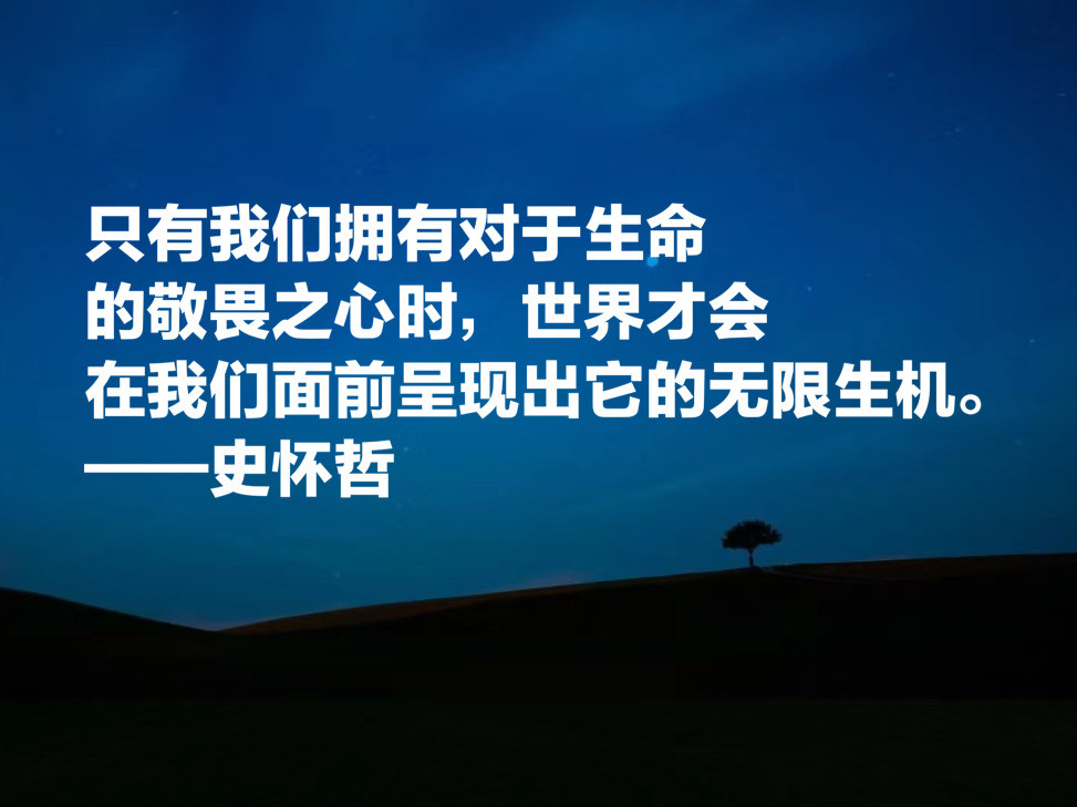 值得尊敬的德国哲学家 欣赏史怀哲十句至理名言 深悟受用终生 腾讯新闻