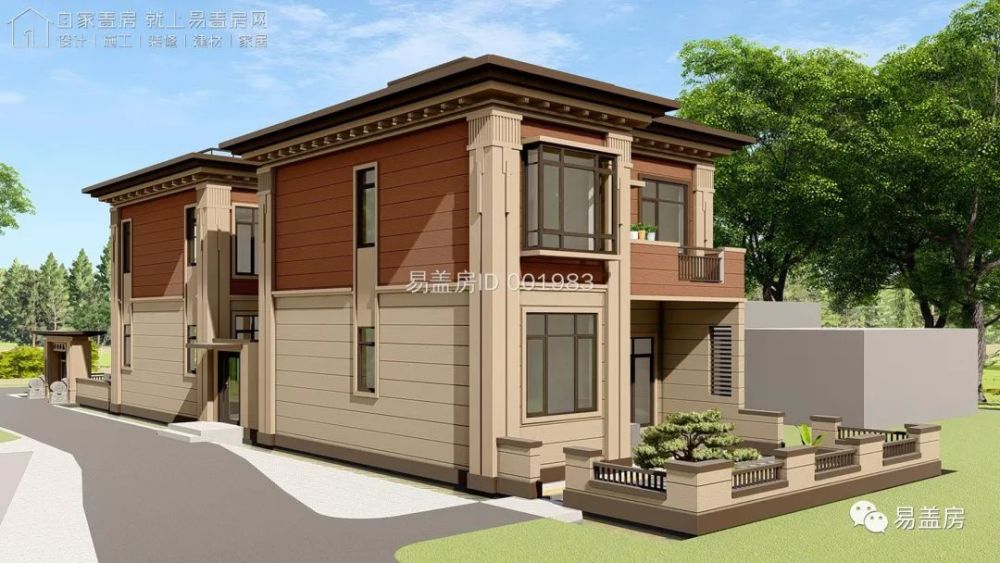 易盖房丨6782m216m676767湖南岳阳精致养老型新中式别墅