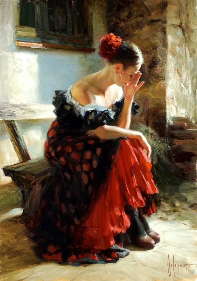 和人像摄影艺术很难把控好逆光效果一样 油画创作对于逆光效果的表现