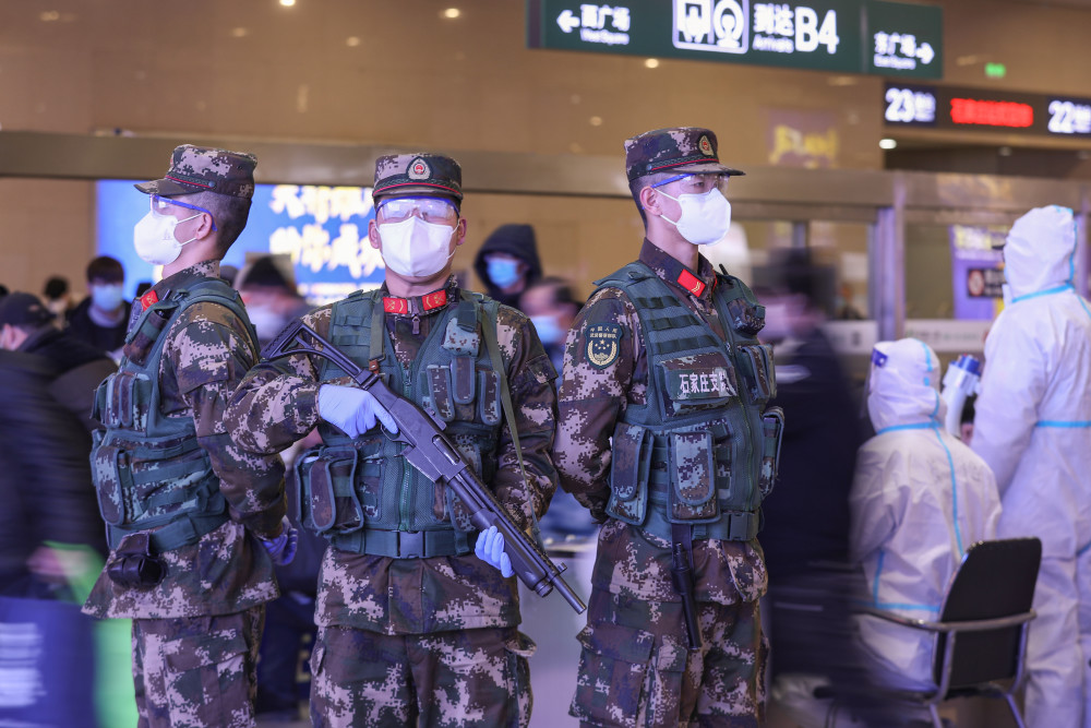 (图文互动)武警部队全力做好春运期间执勤安保工作